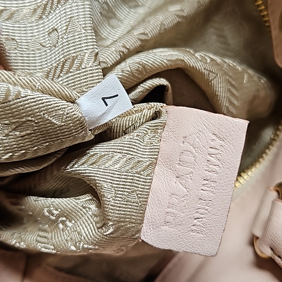 Prada nappa drapes lambskin handle tote bag - Picture 14 of 17